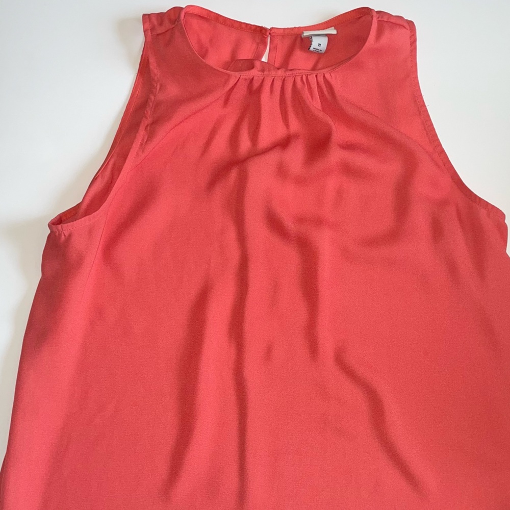 a new day work tank top with keyhole button back